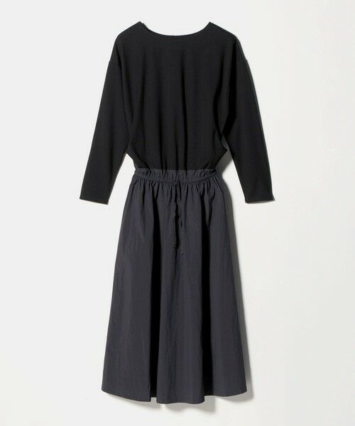 green label relaxing / グリーンレーベル リラクシング ロング・マキシ丈ワンピース | カット コンビ タフタ フレア ワンピース | 詳細4