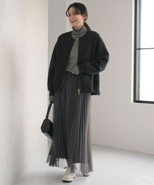 green label relaxing / グリーンレーベル リラクシング ブルゾン | ダンボール ノーカラー ブルゾン | 詳細4