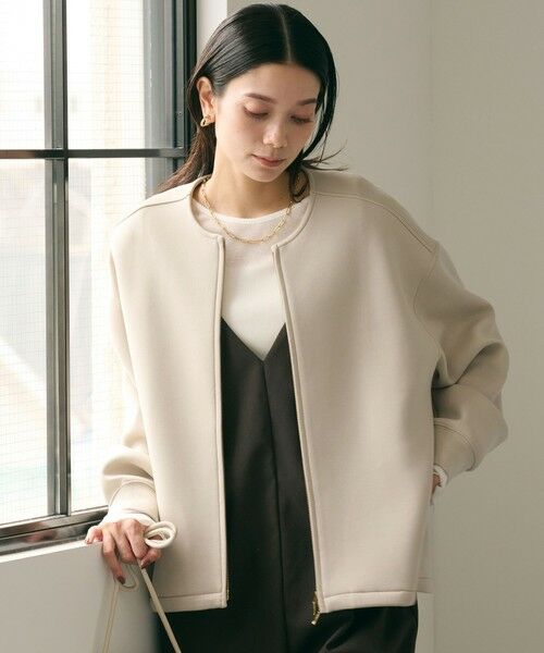 green label relaxing / グリーンレーベル リラクシング ブルゾン | ダンボール ノーカラー ブルゾン | 詳細13