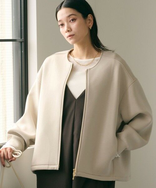 green label relaxing / グリーンレーベル リラクシング ブルゾン | ダンボール ノーカラー ブルゾン | 詳細14