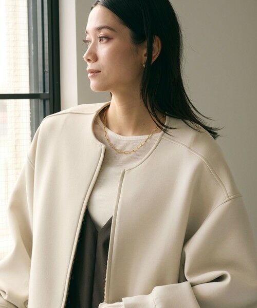 green label relaxing / グリーンレーベル リラクシング ブルゾン | ダンボール ノーカラー ブルゾン | 詳細18