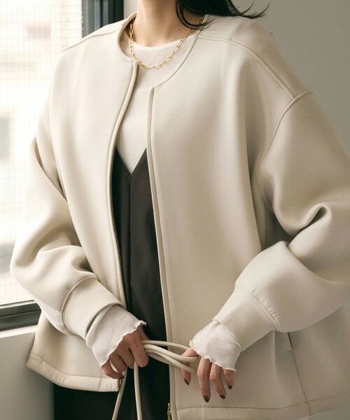 green label relaxing / グリーンレーベル リラクシング ブルゾン | ダンボール ノーカラー ブルゾン | 詳細19