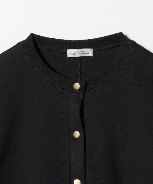green label relaxing / グリーンレーベル リラクシング カーディガン・ボレロ | メタル調 ドットボタン カーディガン | 詳細9
