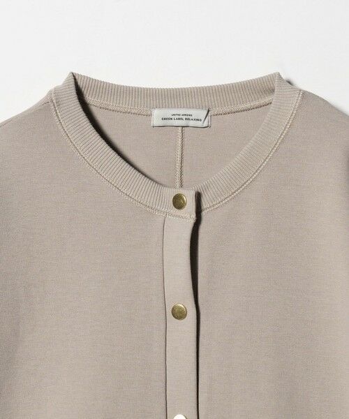 green label relaxing / グリーンレーベル リラクシング カーディガン・ボレロ | メタル調 ドットボタン カーディガン | 詳細17