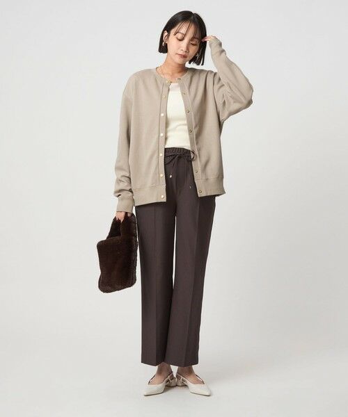 green label relaxing / グリーンレーベル リラクシング カーディガン・ボレロ | メタル調 ドットボタン カーディガン | 詳細14