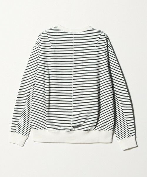 green label relaxing / グリーンレーベル リラクシング カーディガン・ボレロ | メタル調 ドットボタン カーディガン  ボーダー | 詳細8