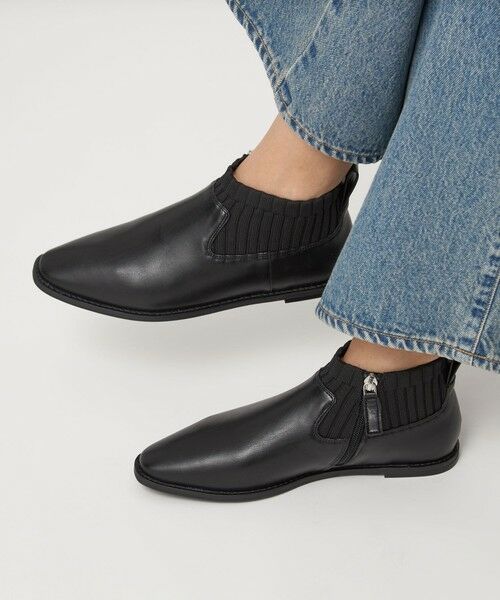 green label relaxing / グリーンレーベル リラクシング ブーツ（ロング丈） | ストレッチ フラット ショートブーツ 撥水 | 詳細1