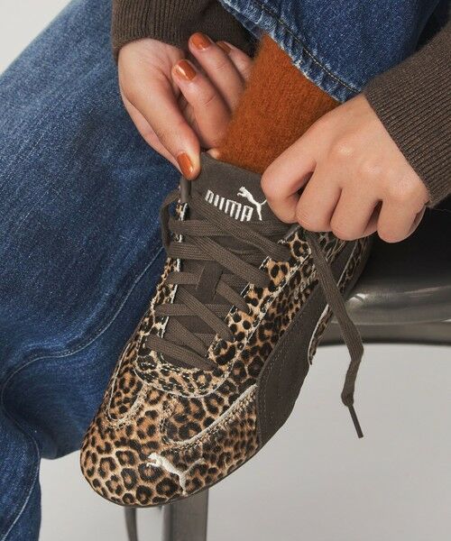 green label relaxing/グリーンレーベル リラクシング ＜PUMA＞スピードキャット ワイルドスニーカー / レオパード MD. BROWN 24cm