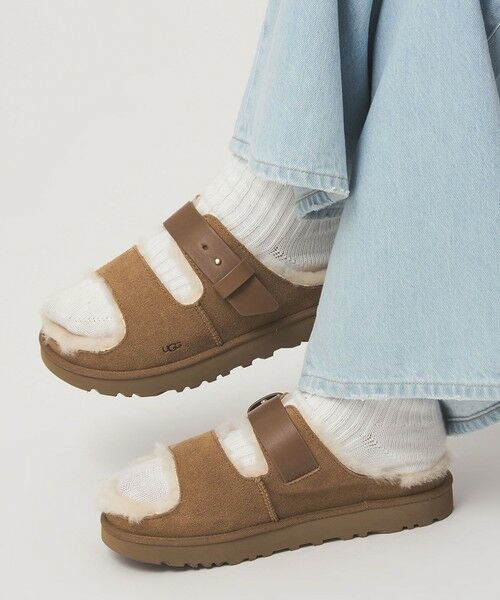 green label relaxing/グリーンレーベル リラクシング <UGG>グリーンポート ストラップ スライド サンダル MD. BROWN 24cm(7) green label relaxing/グリーンレーベル リラクシング <UGG>グリーンポート ストラップ スライド サンダル MD. BROWN 24cm(7)