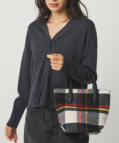 green label relaxing/グリーンレーベル リラクシング 2WAY クロスチェック トートバッグ RED FREE green label relaxing/グリーンレーベル リラクシング 2WAY クロスチェック トートバッグ RED FREE