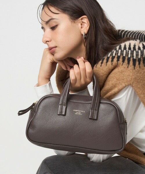 green label relaxing/グリーンレーベル リラクシング <CHRISTIAN VILLA>ボストンバッグ DK. BROWN FREE green label relaxing/グリーンレーベル リラクシング <CHRISTIAN VILLA>ボストンバッグ DK. BROWN FREE