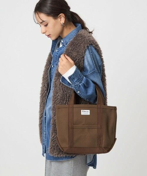 green label relaxing/グリーンレーベル リラクシング <ORCIVAL>トートバッグ スモール DK. BROWN FREE green label relaxing/グリーンレーベル リラクシング <ORCIVAL>トートバッグ スモール DK. BROWN FREE
