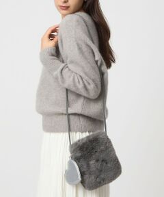 green label relaxing / グリーンレーベル リラクシング ショルダーバッグ | ファーショルダーバッグ ハートチャーム付き