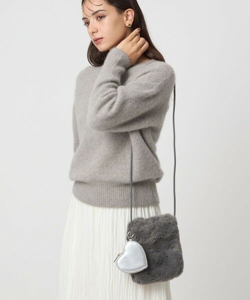 green label relaxing / グリーンレーベル リラクシング ショルダーバッグ | ファーショルダーバッグ ハートチャーム付き | 詳細5