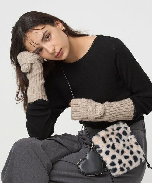 green label relaxing / グリーンレーベル リラクシング ショルダーバッグ | ファーショルダーバッグ ハートチャーム付き | 詳細13