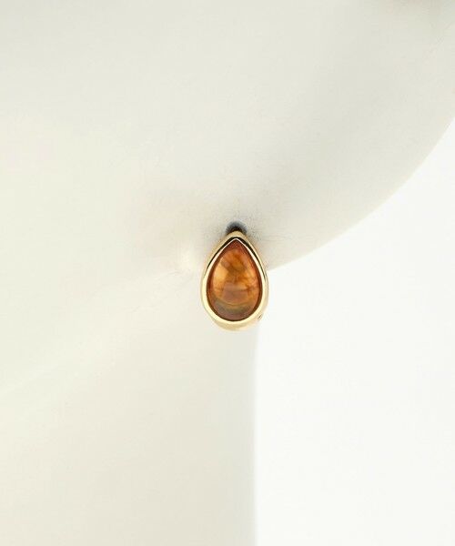 green label relaxing / グリーンレーベル リラクシング ピアス・イヤリング | クリア シズク メタルフレーム ピアス 2 | 詳細4