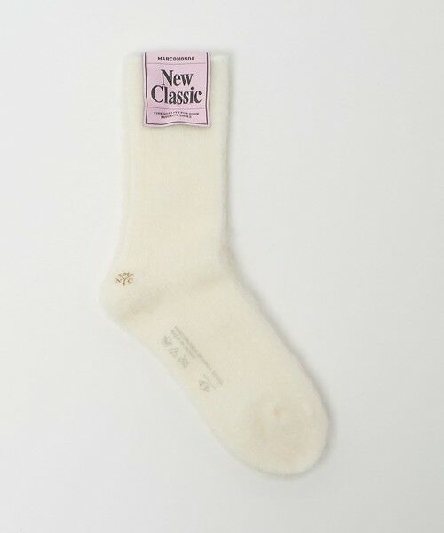 green label relaxing/グリーンレーベル リラクシング ＜MARCOMONDE＞リブシャギー ソックス / 靴下 WHITE 約22.5cm-24.5cm(FREE)