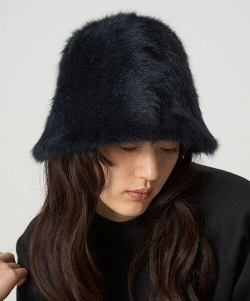 green label relaxing/グリーンレーベル リラクシング ヘアリークロシェ ハット BLACK FREE green label relaxing/グリーンレーベル リラクシング ヘアリークロシェ ハット BLACK FREE