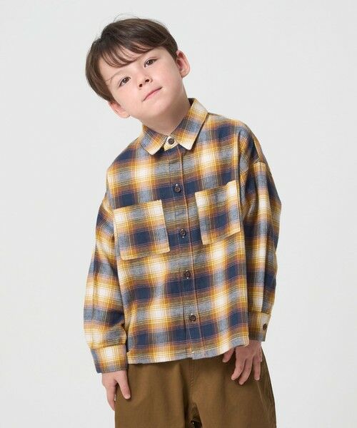 green label relaxing / グリーンレーベル リラクシング シャツ・ブラウス | オンブレチェック シャツ / キッズ 100cm-160cm | 詳細2