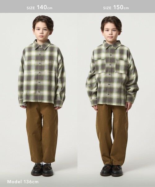 green label relaxing / グリーンレーベル リラクシング シャツ・ブラウス | オンブレチェック シャツ / キッズ 100cm-160cm | 詳細14