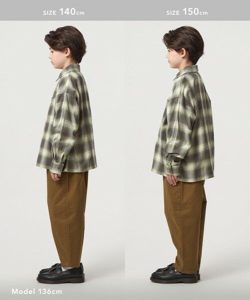 green label relaxing / グリーンレーベル リラクシング シャツ・ブラウス | オンブレチェック シャツ / キッズ 100cm-160cm | 詳細15