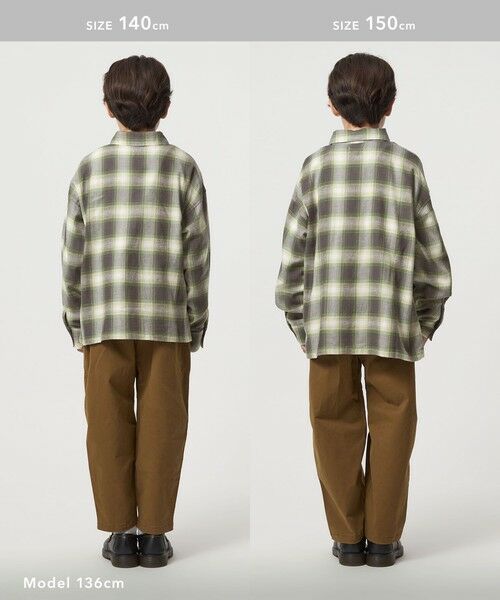 green label relaxing / グリーンレーベル リラクシング シャツ・ブラウス | オンブレチェック シャツ / キッズ 100cm-160cm | 詳細16