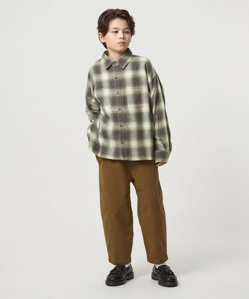 green label relaxing / グリーンレーベル リラクシング シャツ・ブラウス | オンブレチェック シャツ / キッズ 100cm-160cm | 詳細13