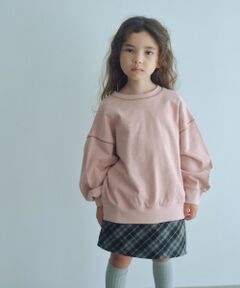 green label relaxing / グリーンレーベル リラクシング カットソー | 裏毛 配色ステッチ プルオーバー / キッズ  100cm-160cm