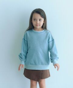 green label relaxing / グリーンレーベル リラクシング カットソー | 裏毛 配色ステッチ プルオーバー / キッズ  100cm-160cm