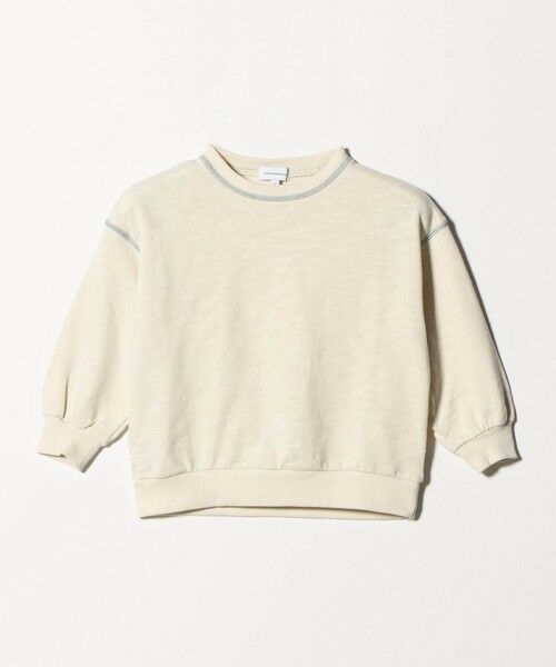 green label relaxing / グリーンレーベル リラクシング カットソー | 裏毛 配色ステッチ プルオーバー / キッズ  100cm-160cm | 詳細15