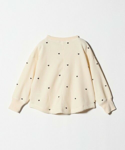 green label relaxing / グリーンレーベル リラクシング カットソー | ハート総柄 ワッフル ロングスリーブTシャツ / キッズ  100cmー160cm | 詳細6