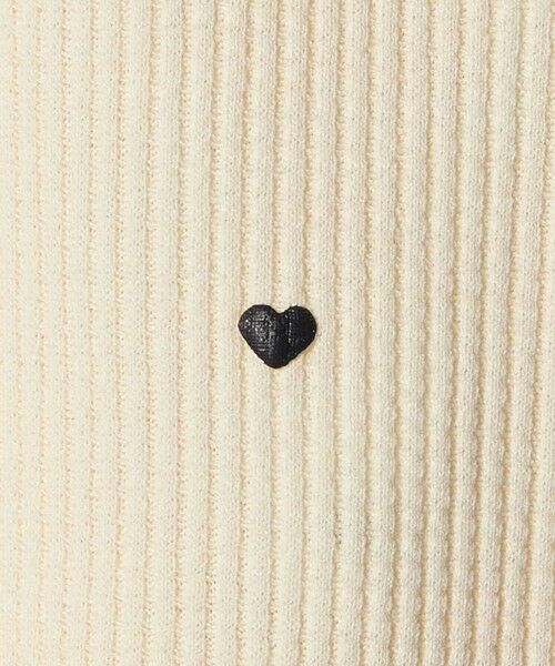 green label relaxing / グリーンレーベル リラクシング カットソー | ハート総柄 ワッフル ロングスリーブTシャツ / キッズ  100cmー160cm | 詳細8