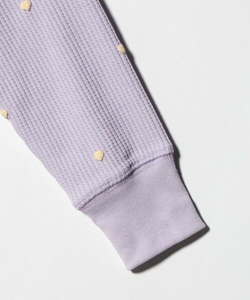 green label relaxing / グリーンレーベル リラクシング カットソー | ハート総柄 ワッフル ロングスリーブTシャツ / キッズ  100cmー160cm | 詳細22