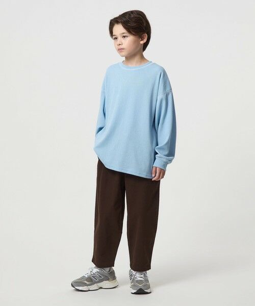 green label relaxing / グリーンレーベル リラクシング カットソー | ハニカム 配色 プルオーバー / キッズ  100cm-160cm | 詳細21