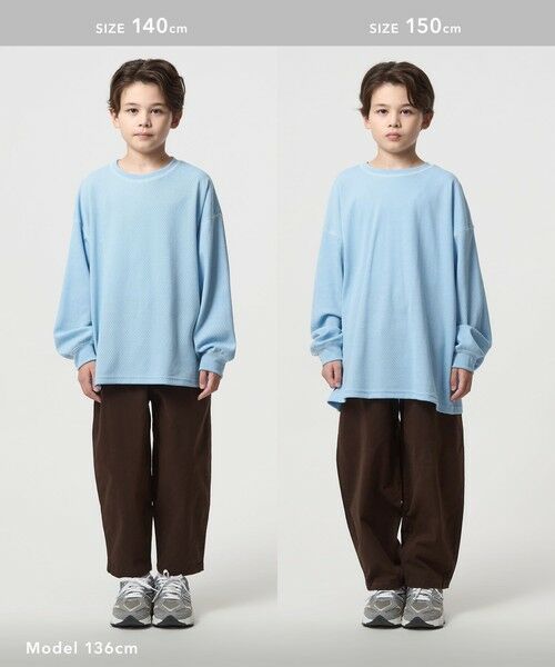 green label relaxing / グリーンレーベル リラクシング カットソー | ハニカム 配色 プルオーバー / キッズ  100cm-160cm | 詳細22