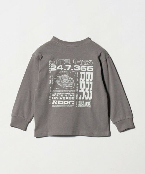 green label relaxing / グリーンレーベル リラクシング カットソー | 【別注】＜RUSSELL ATHLETIC＞プリント ロングスリーブ / キッズ  110cm-130cm | 詳細1