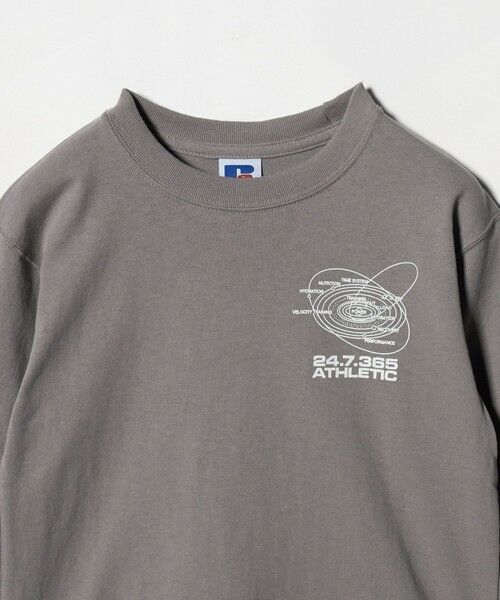 green label relaxing / グリーンレーベル リラクシング カットソー | 【別注】＜RUSSELL ATHLETIC＞プリント ロングスリーブ / キッズ  110cm-130cm | 詳細2