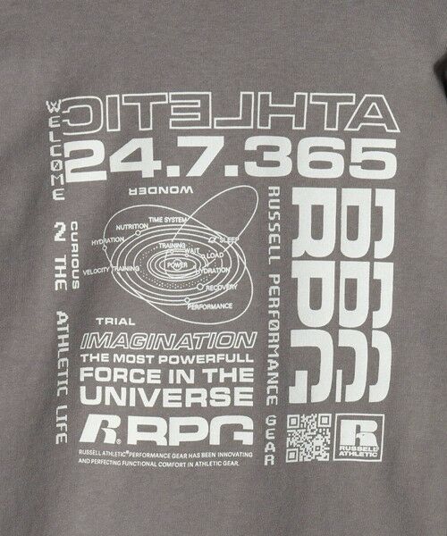 green label relaxing / グリーンレーベル リラクシング カットソー | 【別注】＜RUSSELL ATHLETIC＞プリント ロングスリーブ / キッズ  110cm-130cm | 詳細4