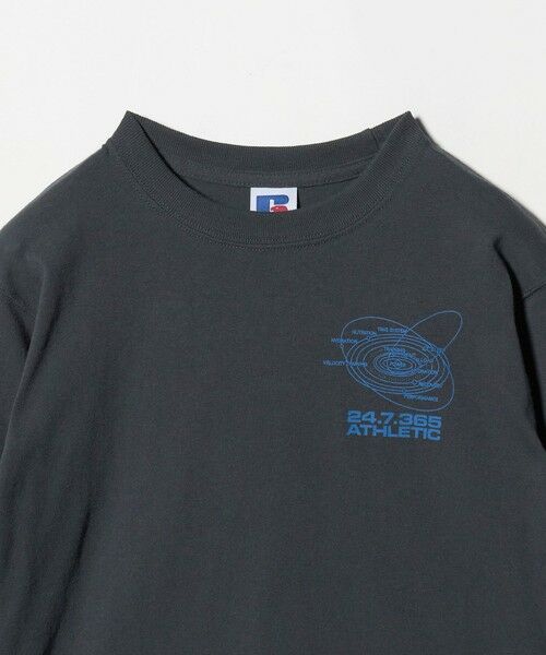 green label relaxing / グリーンレーベル リラクシング カットソー | 【別注】＜RUSSELL ATHLETIC＞プリント ロングスリーブ / キッズ  110cm-130cm | 詳細12