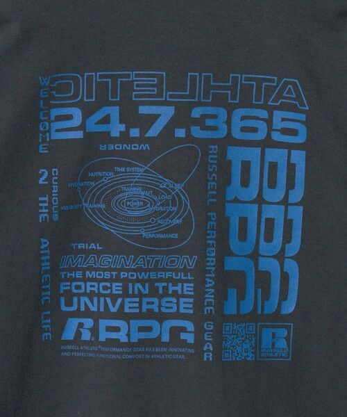 green label relaxing / グリーンレーベル リラクシング カットソー | 【別注】＜RUSSELL ATHLETIC＞プリント ロングスリーブ / キッズ  110cm-130cm | 詳細14