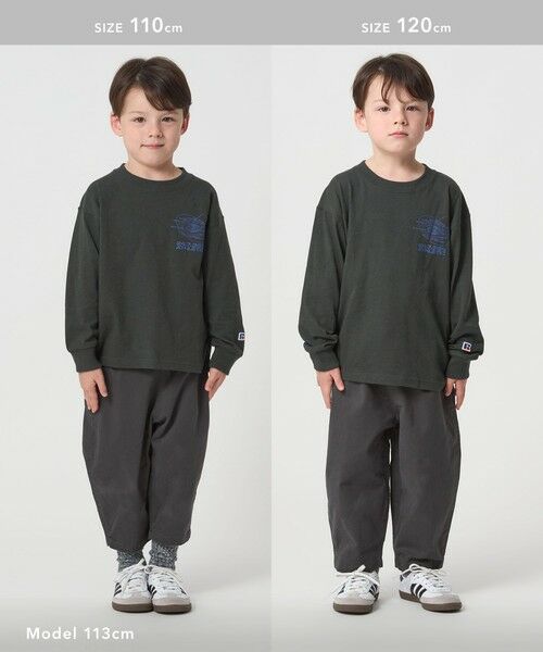 green label relaxing / グリーンレーベル リラクシング カットソー | 【別注】＜RUSSELL ATHLETIC＞プリント ロングスリーブ / キッズ  110cm-130cm | 詳細8