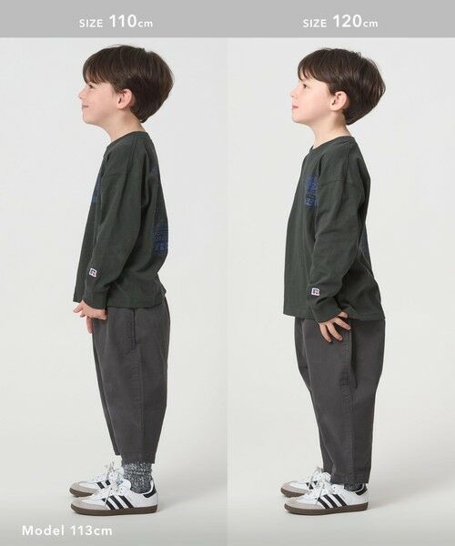 green label relaxing / グリーンレーベル リラクシング カットソー | 【別注】＜RUSSELL ATHLETIC＞プリント ロングスリーブ / キッズ  110cm-130cm | 詳細9