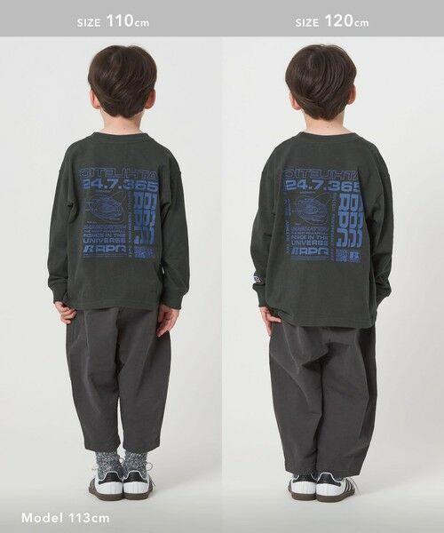 green label relaxing / グリーンレーベル リラクシング カットソー | 【別注】＜RUSSELL ATHLETIC＞プリント ロングスリーブ / キッズ  110cm-130cm | 詳細10