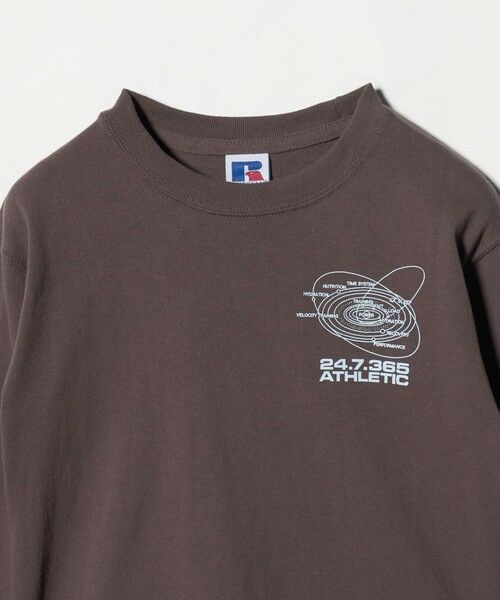 green label relaxing / グリーンレーベル リラクシング カットソー | 【別注】＜RUSSELL ATHLETIC＞プリント ロングスリーブ / キッズ  110cm-130cm | 詳細18