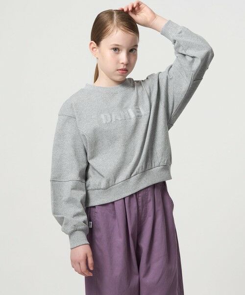 green label relaxing / グリーンレーベル リラクシング カットソー | 【別注】＜LOGAN knitting mills＞スウェットライク プルオーバー / キッズ  120cm-160cm | 詳細3