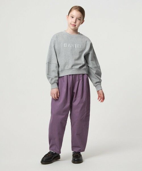 green label relaxing / グリーンレーベル リラクシング カットソー | 【別注】＜LOGAN knitting mills＞スウェットライク プルオーバー / キッズ  120cm-160cm | 詳細4