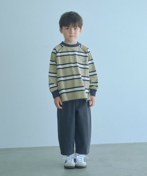 green label relaxing / グリーンレーベル リラクシング カットソー | 【別注】＜UNIVERSAL OVERALL＞ボーダー プルオーバー / キッズ  100cm-130cm | 詳細1