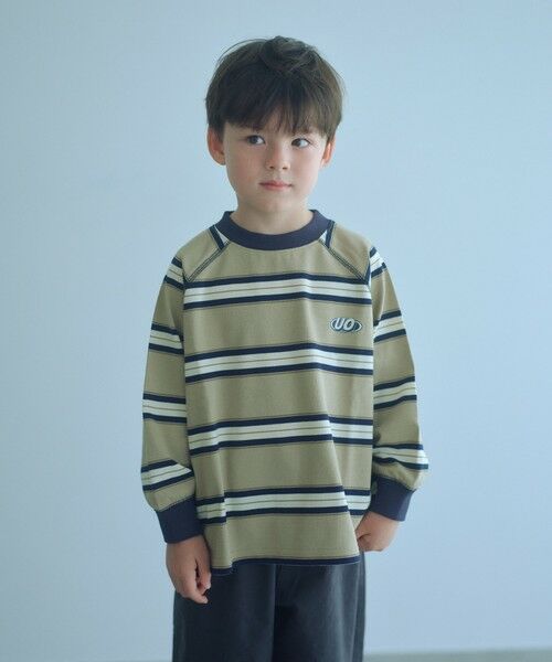 green label relaxing/グリーンレーベル リラクシング 【別注】<UNIVERSAL OVERALL>ボーダー プルオーバー / キッズ 100cm-130cm BEIGE 120cm-130cm(S) green label relaxing/グリーンレーベル リラクシング 【別注】<UNIVERSAL OVERALL>ボーダー プルオーバー / キッズ 100cm-130cm BEIGE 120cm-130cm(S)