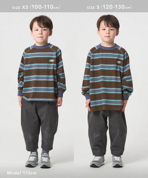 green label relaxing / グリーンレーベル リラクシング カットソー | 【別注】＜UNIVERSAL OVERALL＞ボーダー プルオーバー / キッズ  100cm-130cm | 詳細13