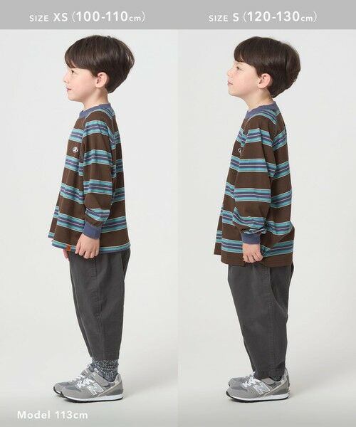 green label relaxing / グリーンレーベル リラクシング カットソー | 【別注】＜UNIVERSAL OVERALL＞ボーダー プルオーバー / キッズ  100cm-130cm | 詳細14